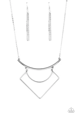 Egyptian Edge - Silver Necklace