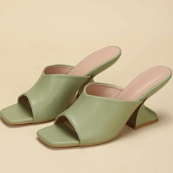 Elyse Square-Toe Heels