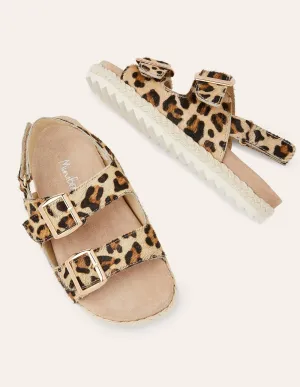 Espadrille Sandals-Tan Leopard