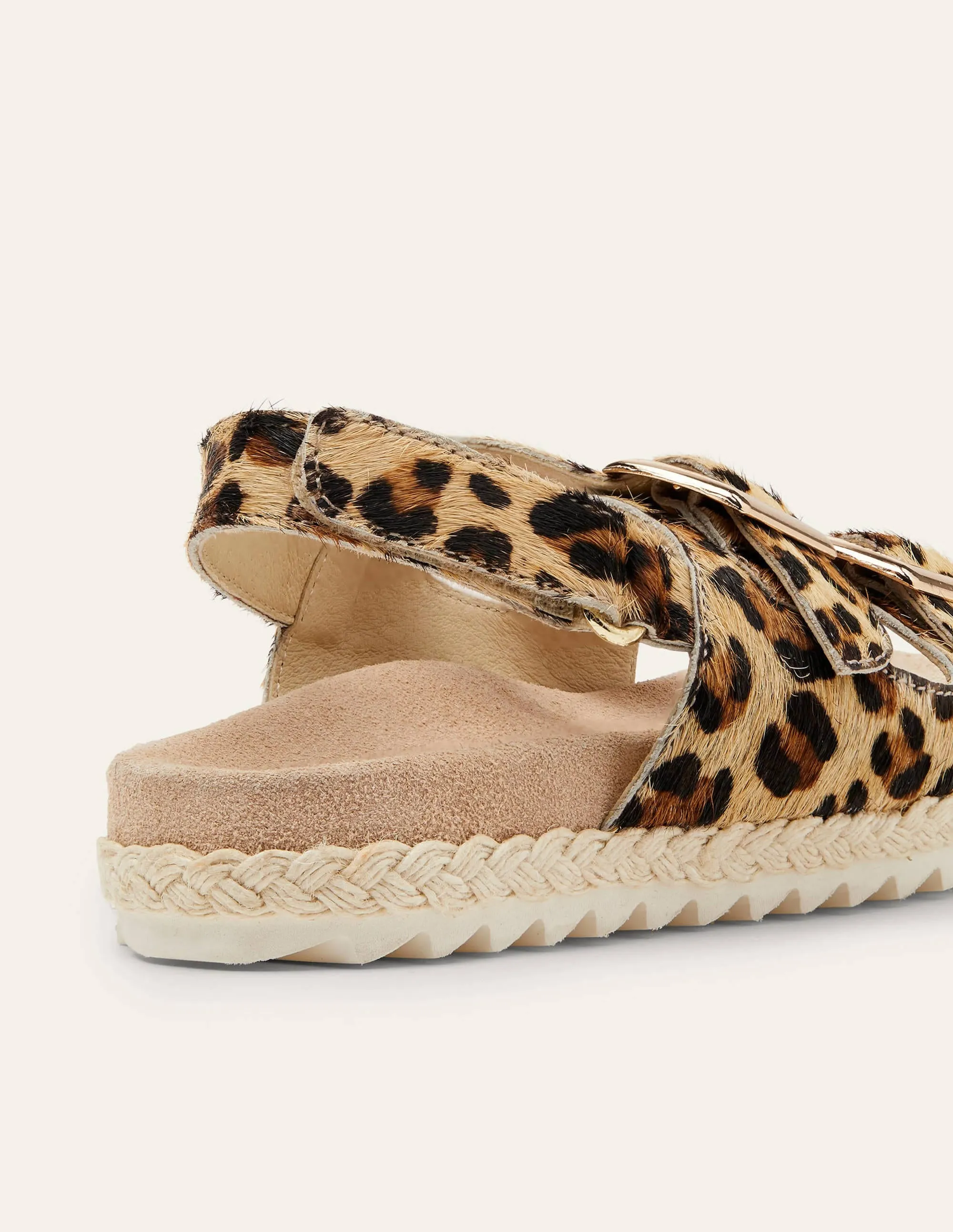 Espadrille Sandals-Tan Leopard