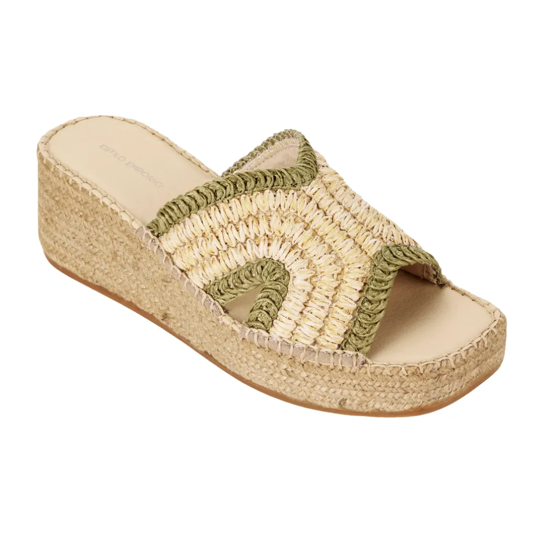 Estilo Emporio Spiral Espadrille Wedge