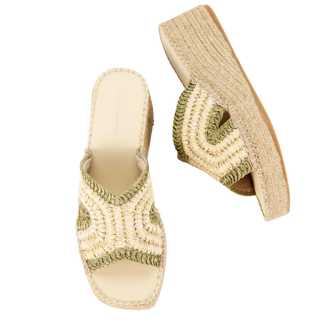 Estilo Emporio Spiral Espadrille Wedge
