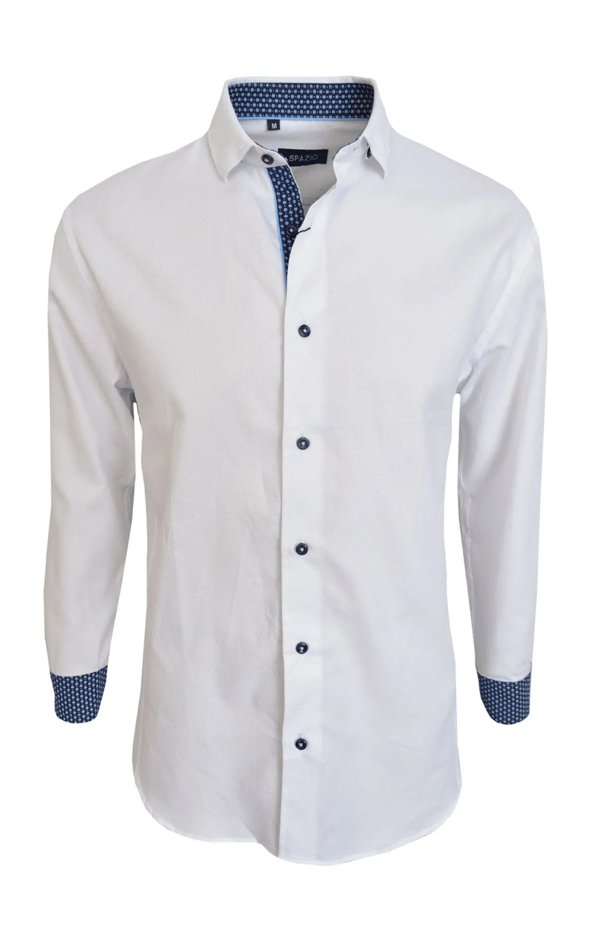 FENIX WHITE LONG SLEEVE SPORT SHIRT