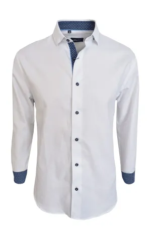 FENIX WHITE LONG SLEEVE SPORT SHIRT