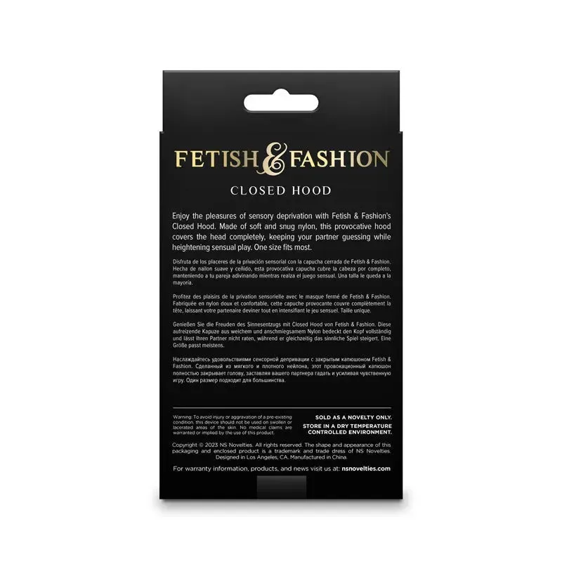 Fetish & Fashion - Closed Hood -