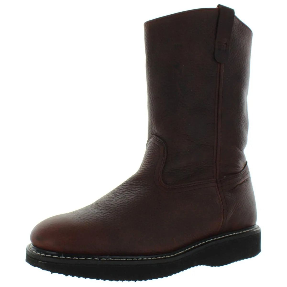 Fin & Feather Mens Wellington Leather Mid Calf Work Boots