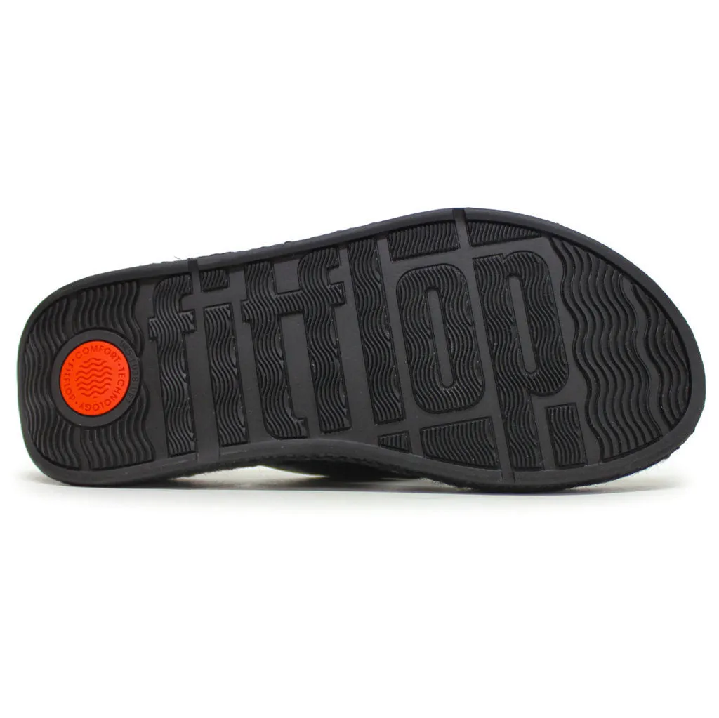 FitFlop F Mode Adjustable Flatform Leather Women's Toe Post Sandals