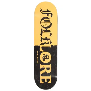 Folklore - Tear Split Orange 8.0 Skateboard Deck