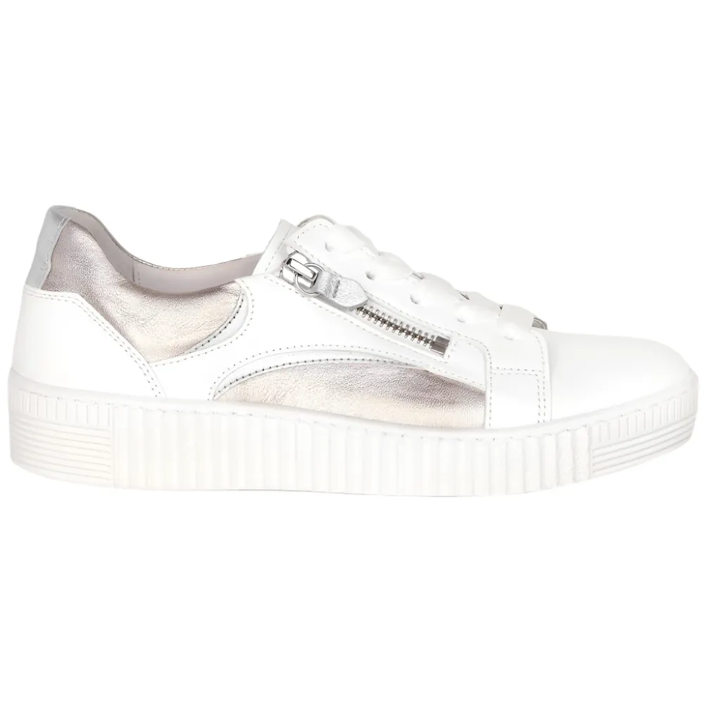 Gabor Wemo Weiss/Silber/Puder Trainers