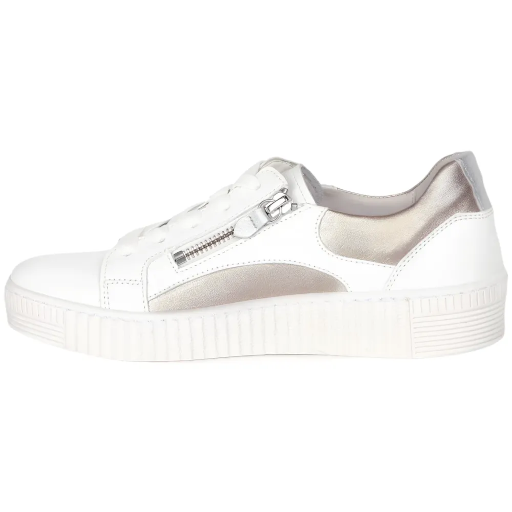 Gabor Wemo Weiss/Silber/Puder Trainers