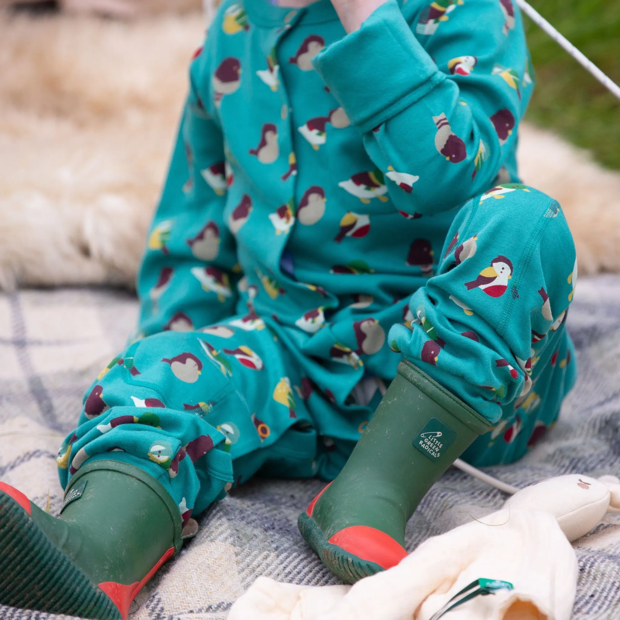 Garden Birds Adaptive Reversible Hooded Snug Suit