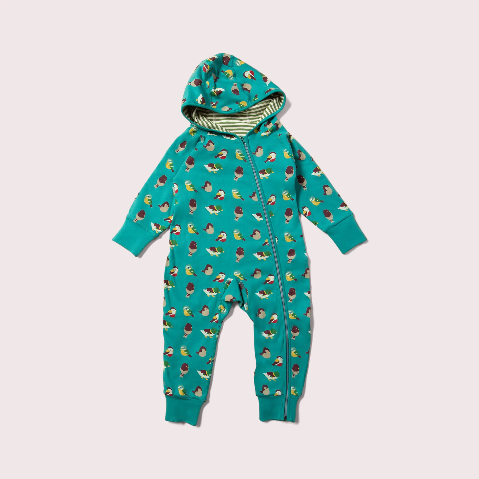 Garden Birds Adaptive Reversible Hooded Snug Suit