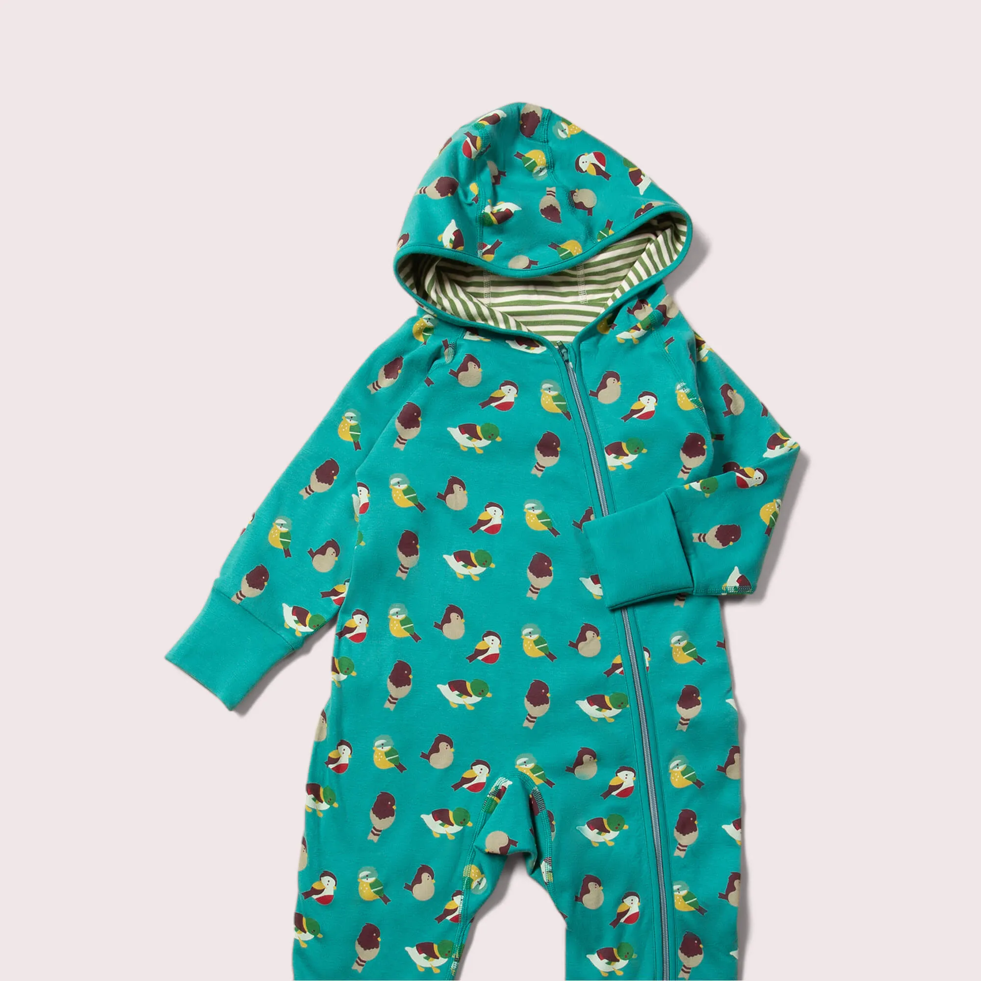 Garden Birds Adaptive Reversible Hooded Snug Suit