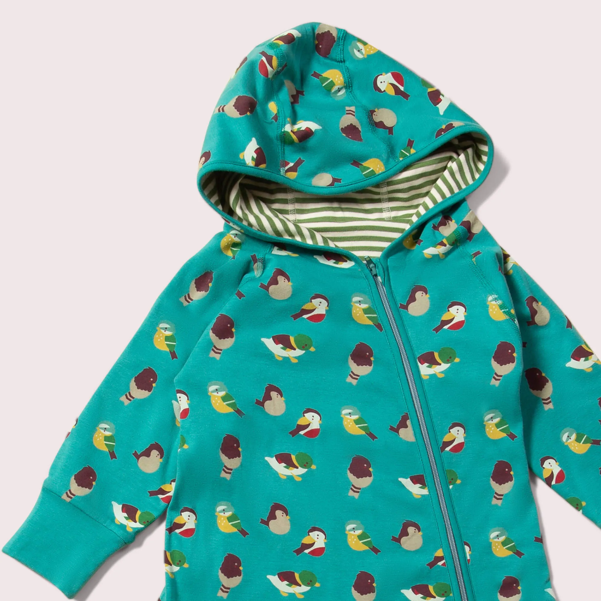 Garden Birds Adaptive Reversible Hooded Snug Suit
