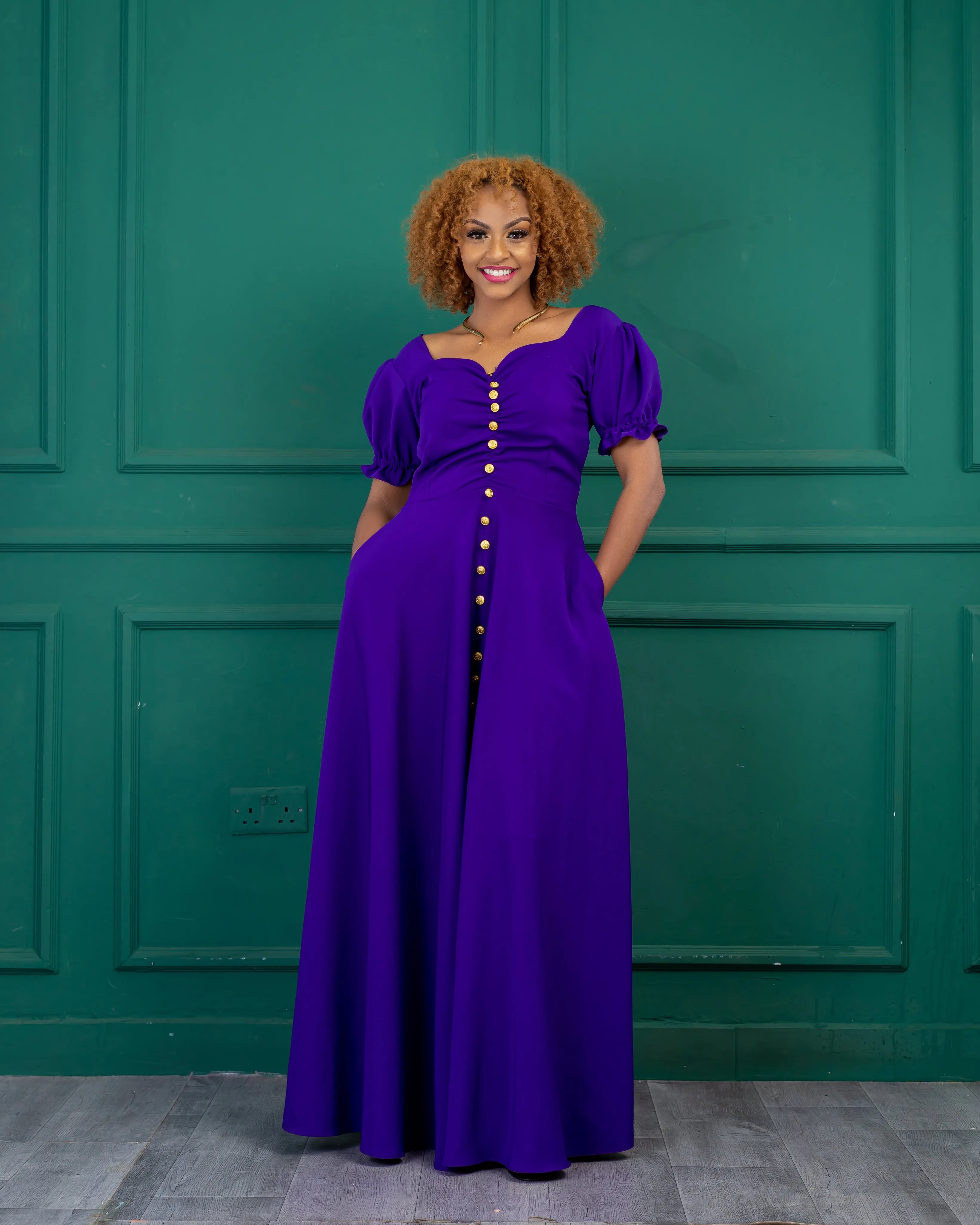 Gatero Dress - Royal Purple