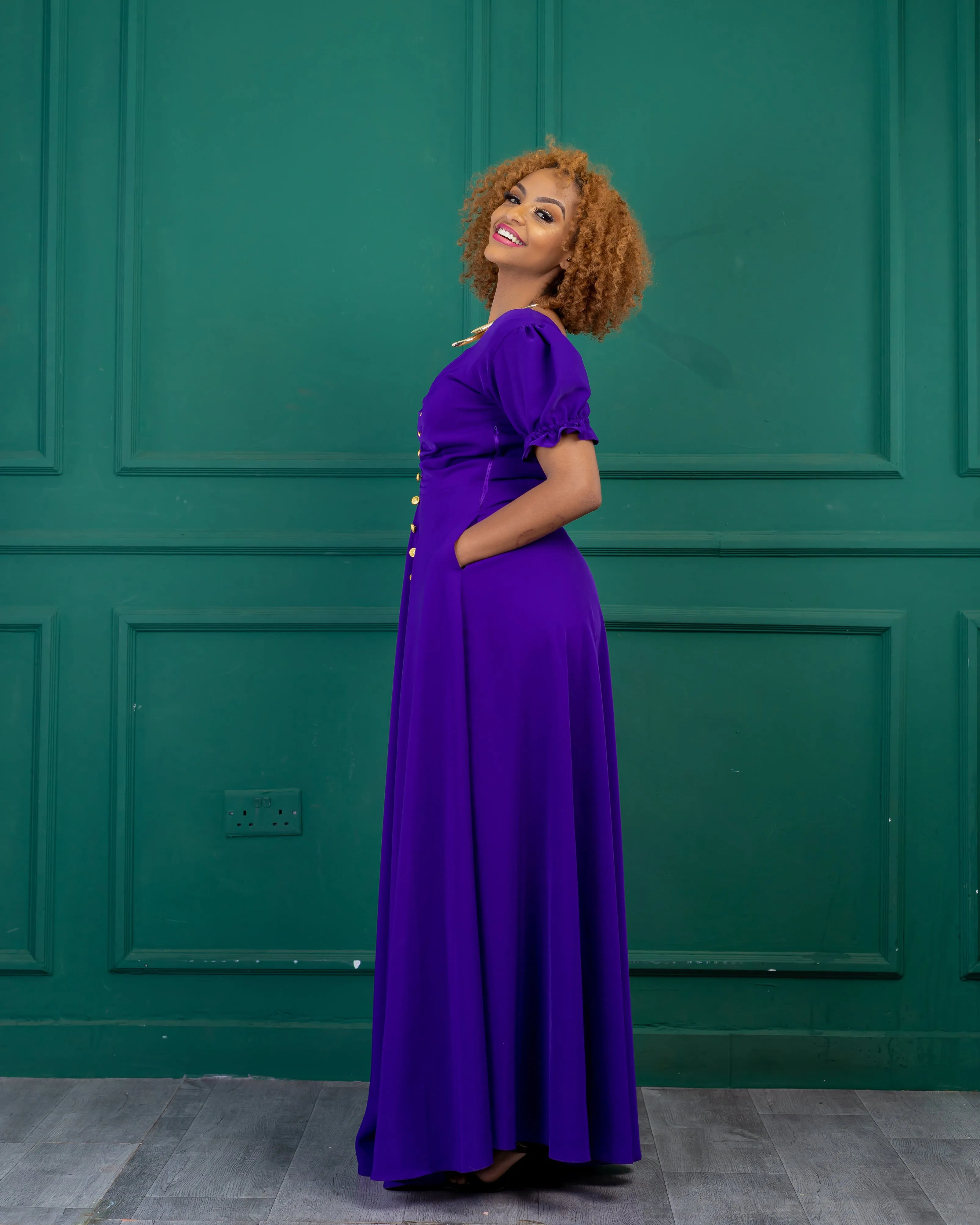 Gatero Dress - Royal Purple