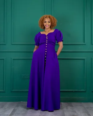 Gatero Dress - Royal Purple