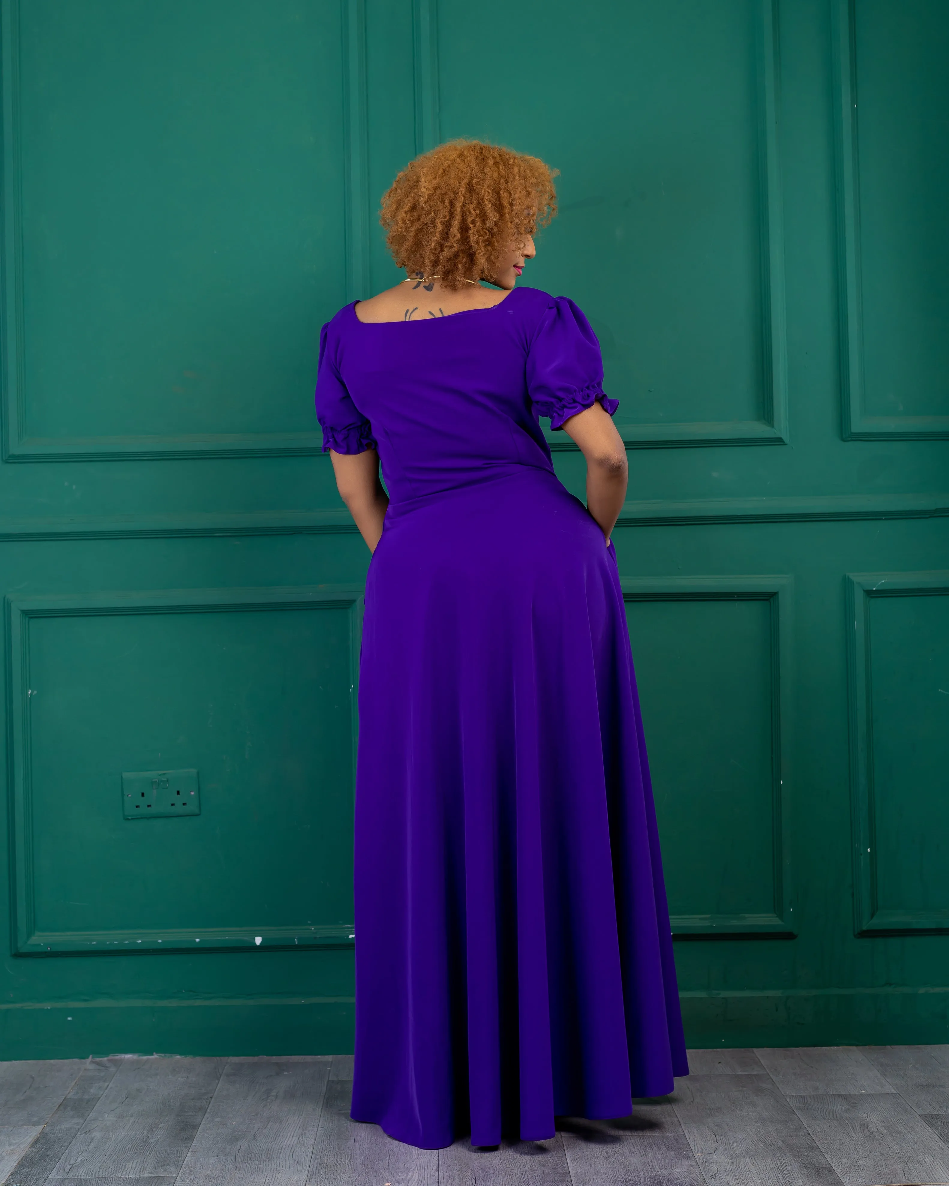 Gatero Dress - Royal Purple