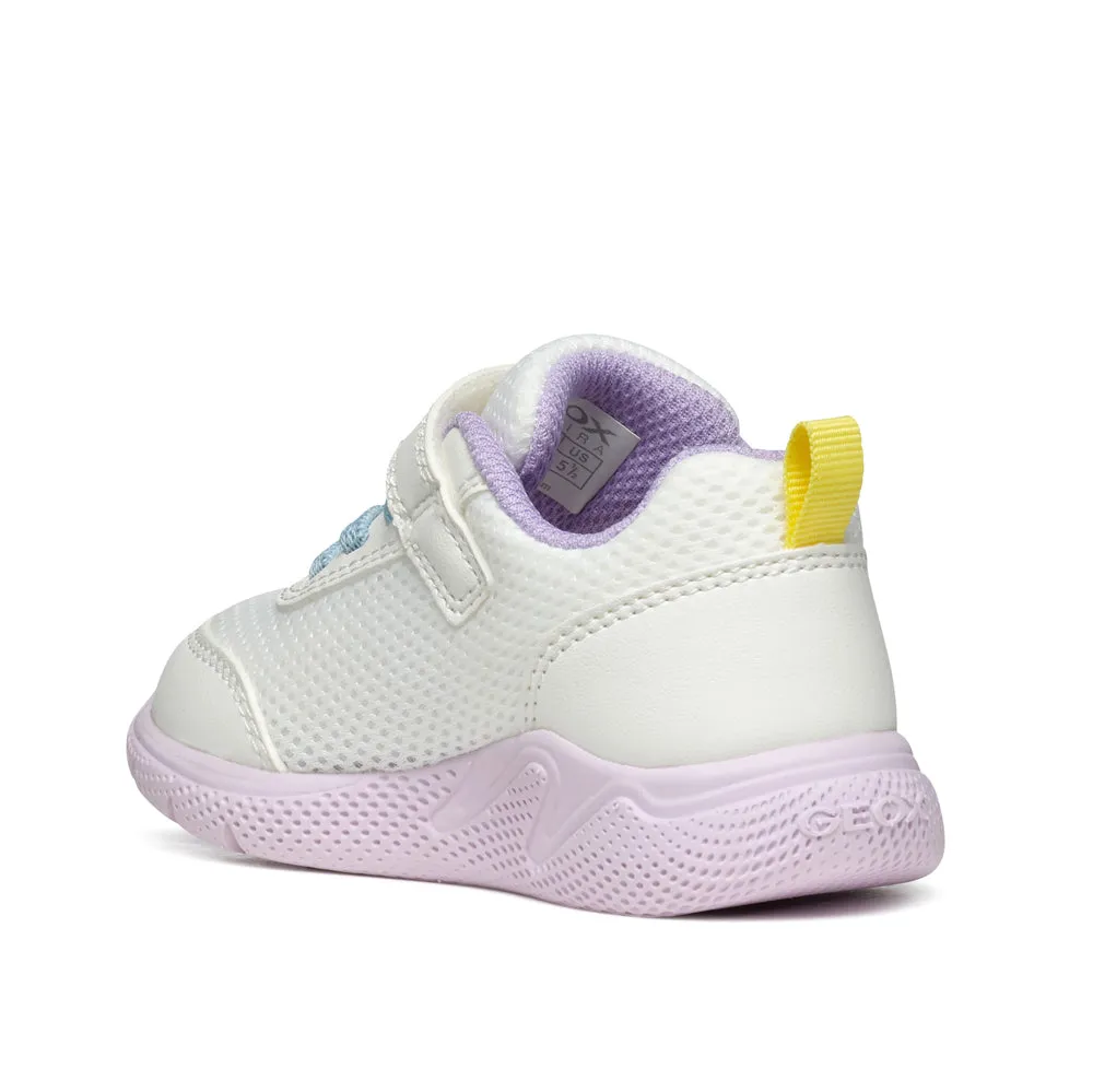 GEOX B Sprintye G. D - MESH GEOBUCK WHITE/MULTICOLOUR