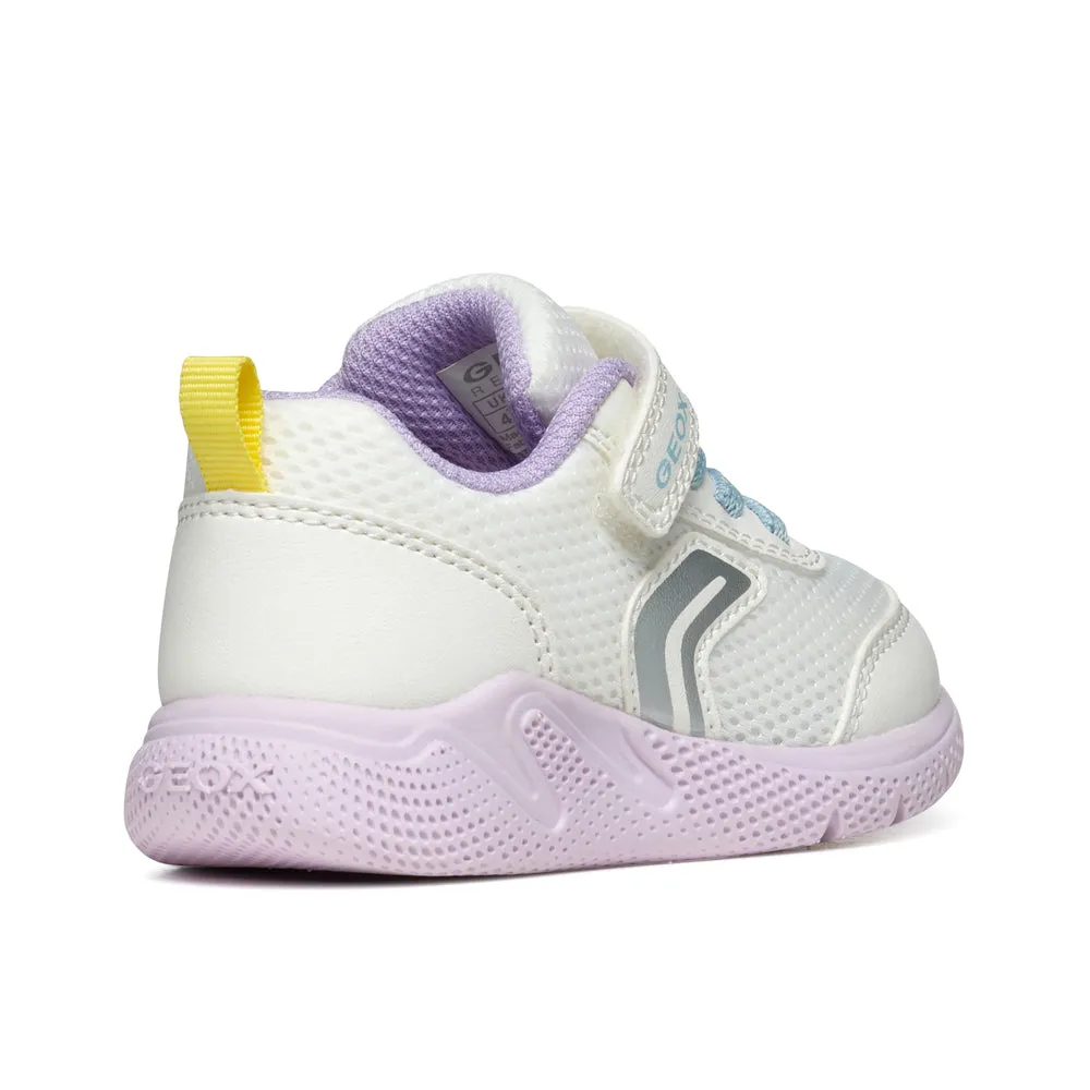 GEOX B Sprintye G. D - MESH GEOBUCK WHITE/MULTICOLOUR