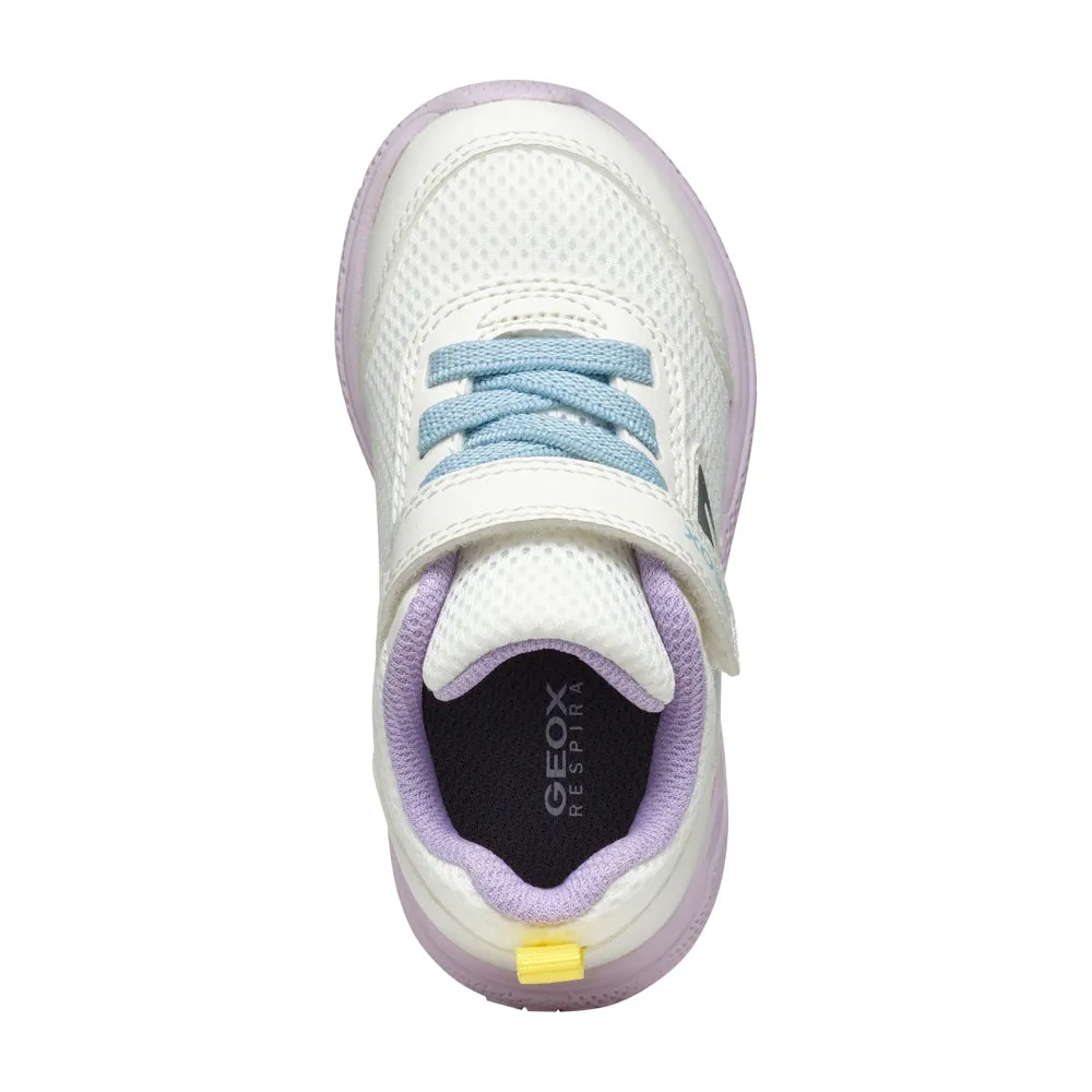 GEOX B Sprintye G. D - MESH GEOBUCK WHITE/MULTICOLOUR