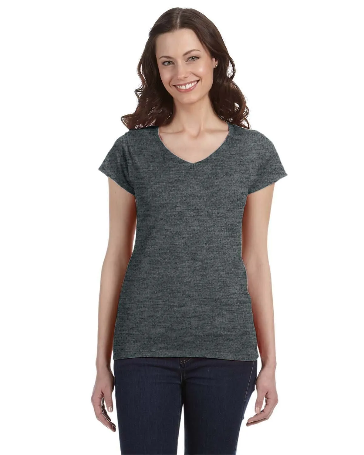 Gildan Ladies SoftStyle V-Neck T-Shirt