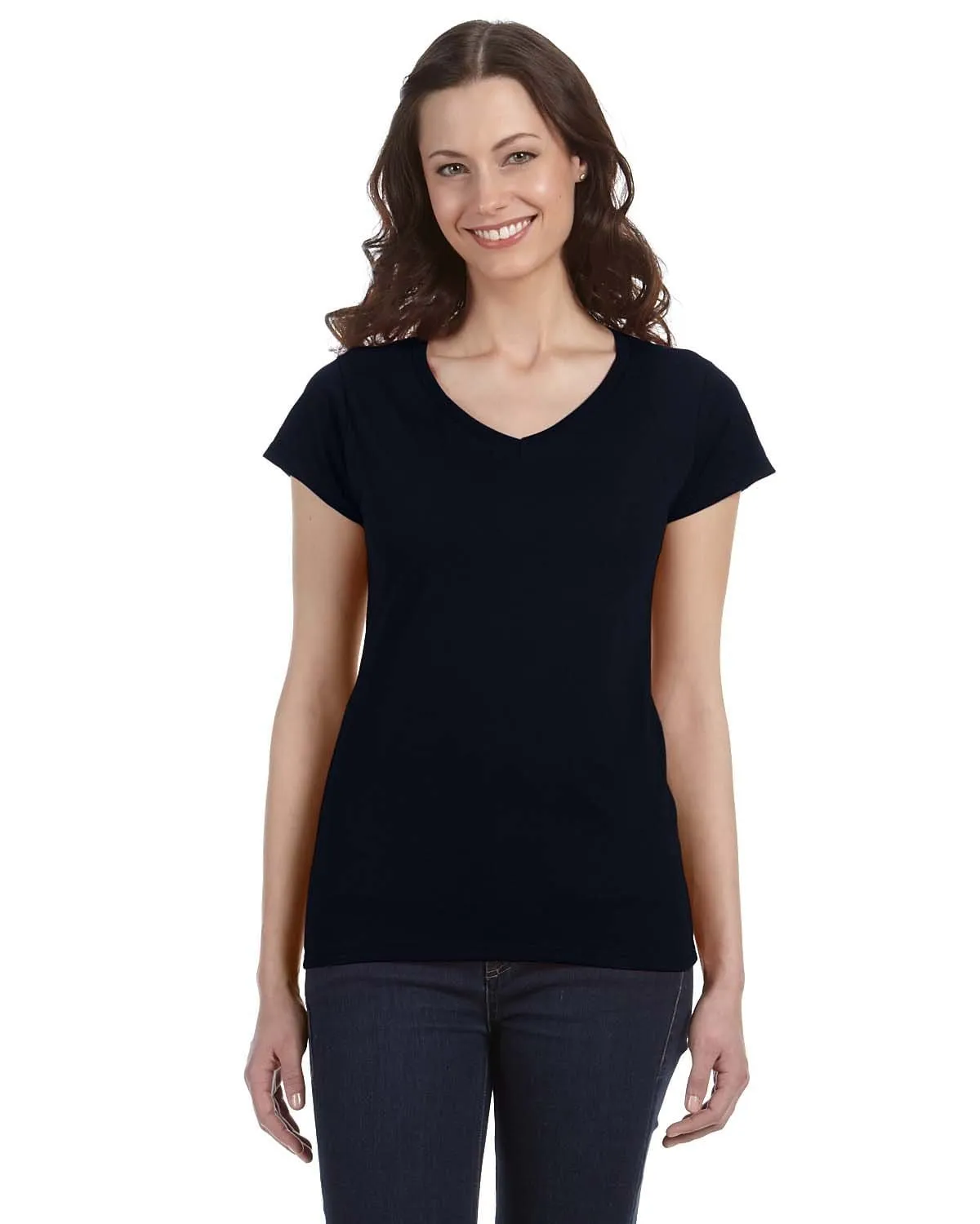 Gildan Ladies SoftStyle V-Neck T-Shirt