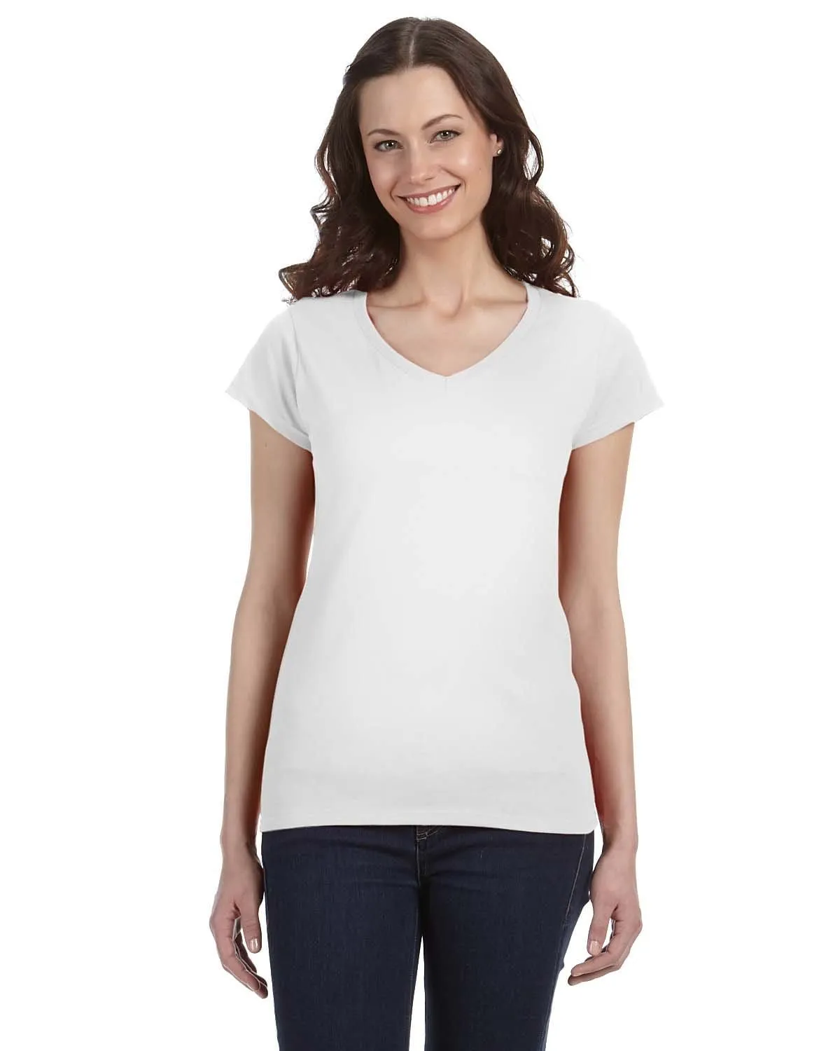 Gildan Ladies SoftStyle V-Neck T-Shirt