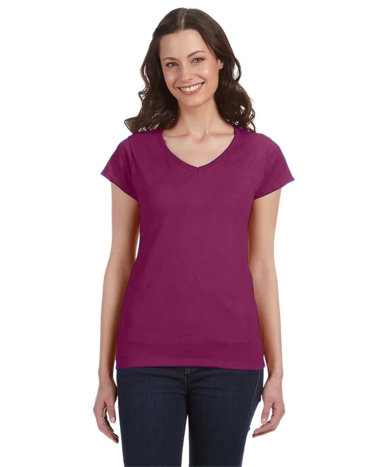 Gildan Ladies SoftStyle V-Neck T-Shirt