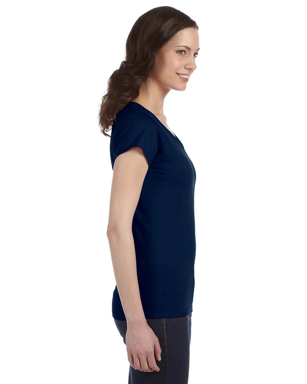 Gildan Ladies SoftStyle V-Neck T-Shirt