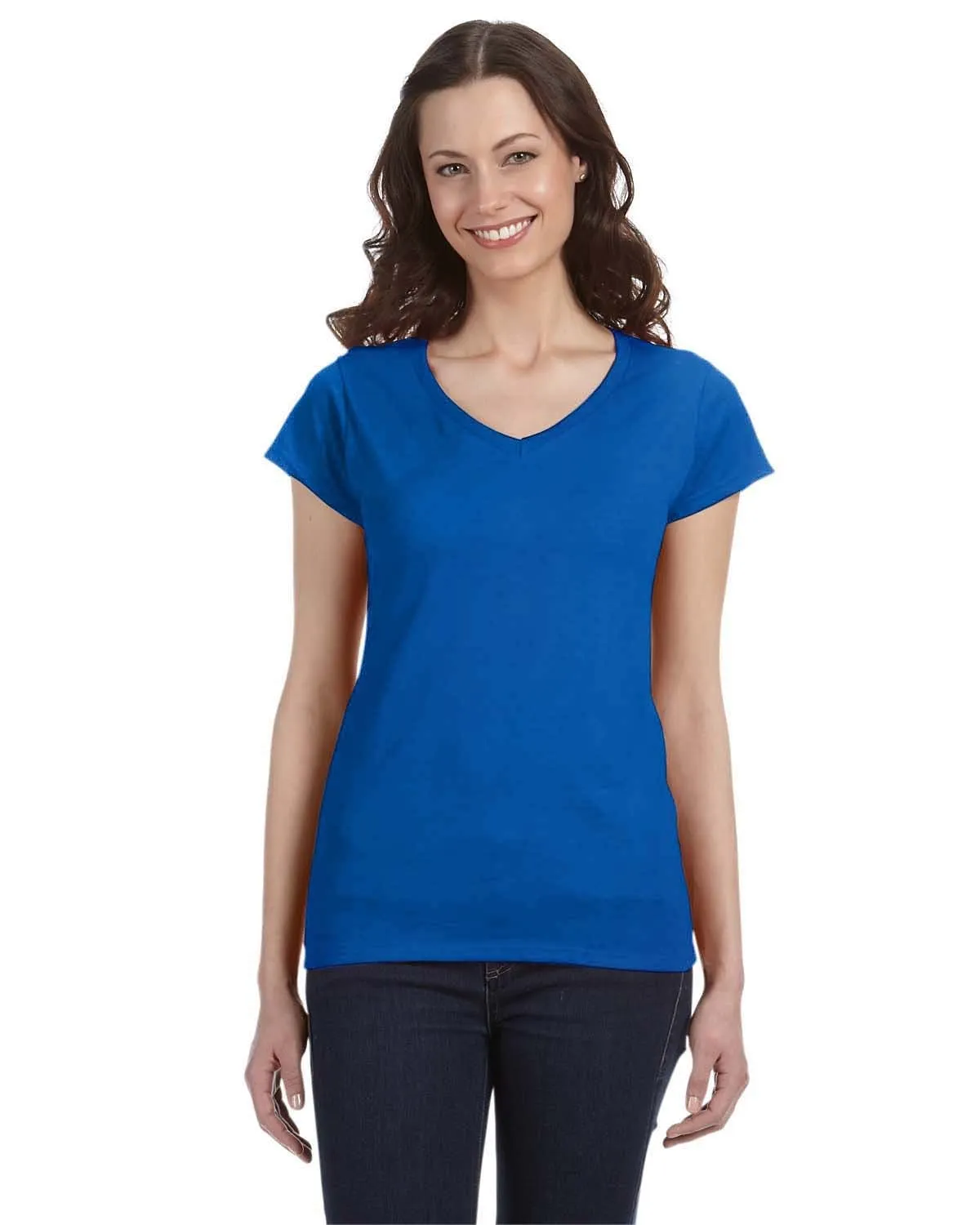 Gildan Ladies SoftStyle V-Neck T-Shirt