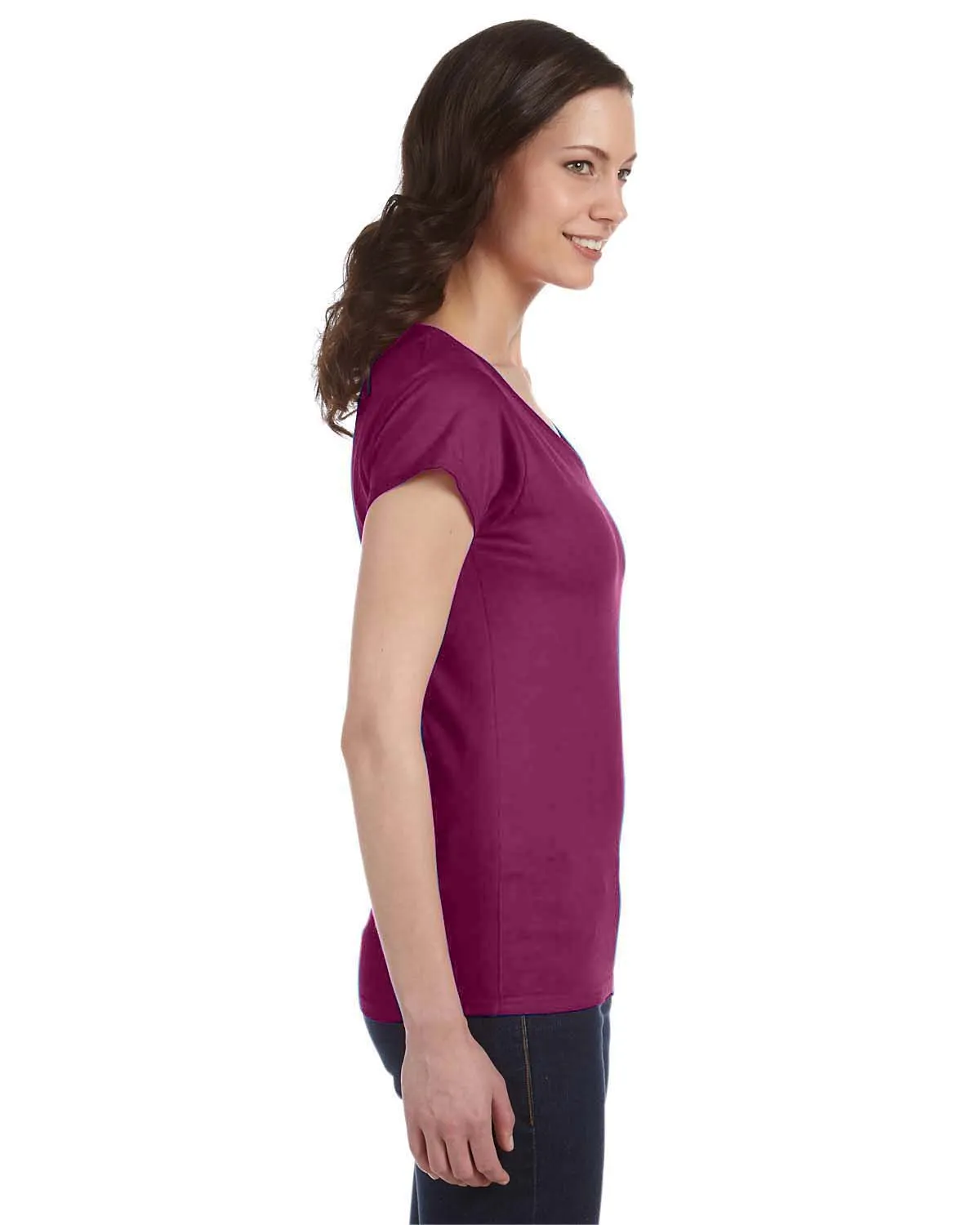 Gildan Ladies SoftStyle V-Neck T-Shirt