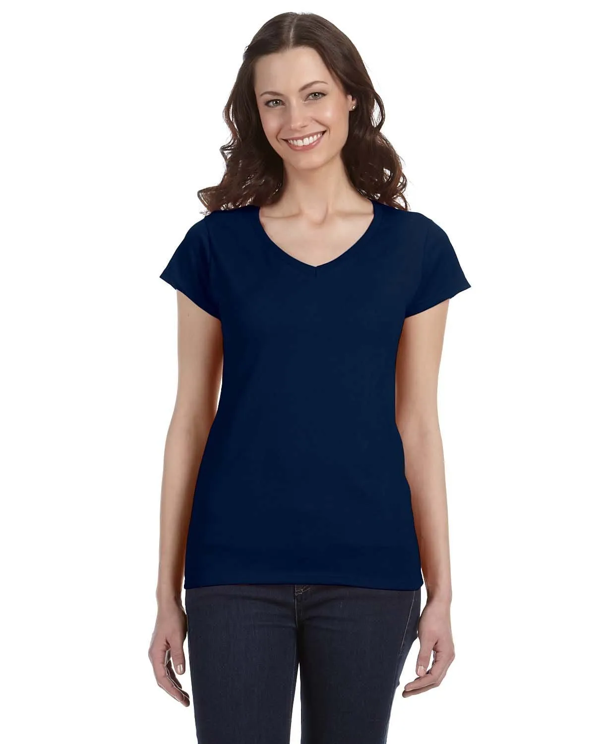 Gildan Ladies SoftStyle V-Neck T-Shirt