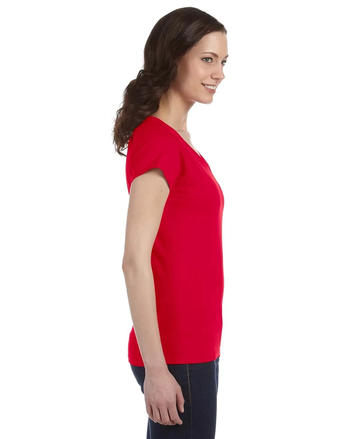 Gildan Ladies SoftStyle V-Neck T-Shirt