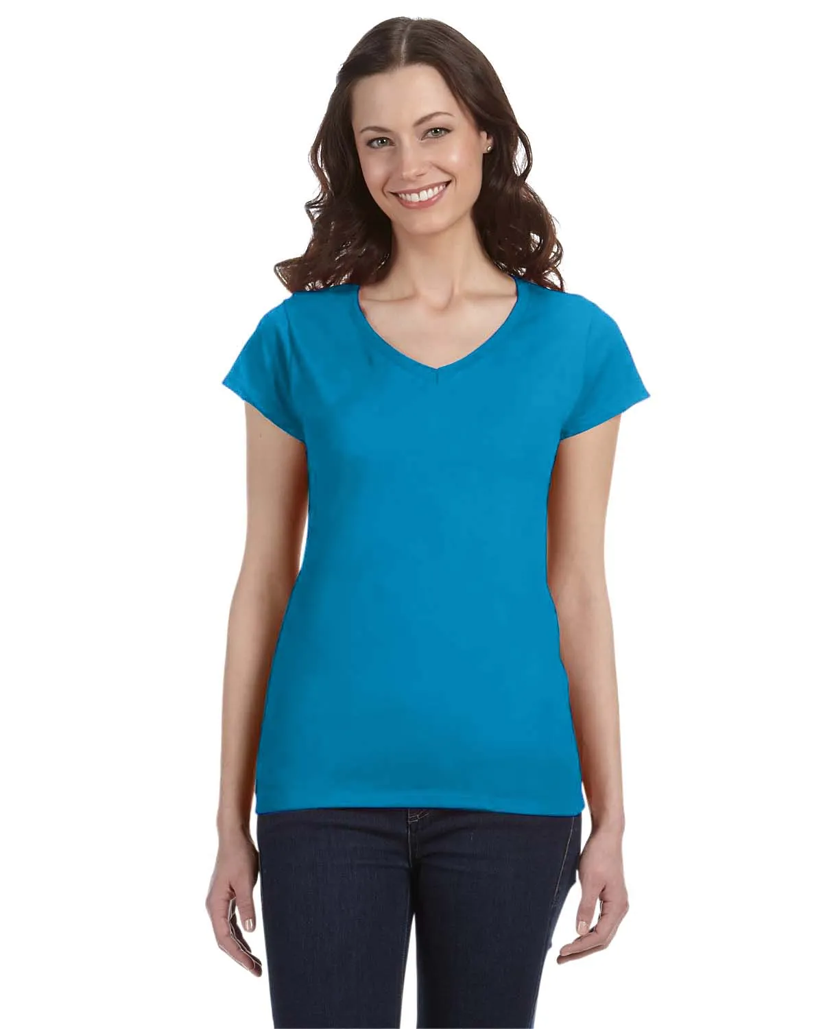 Gildan Ladies SoftStyle V-Neck T-Shirt