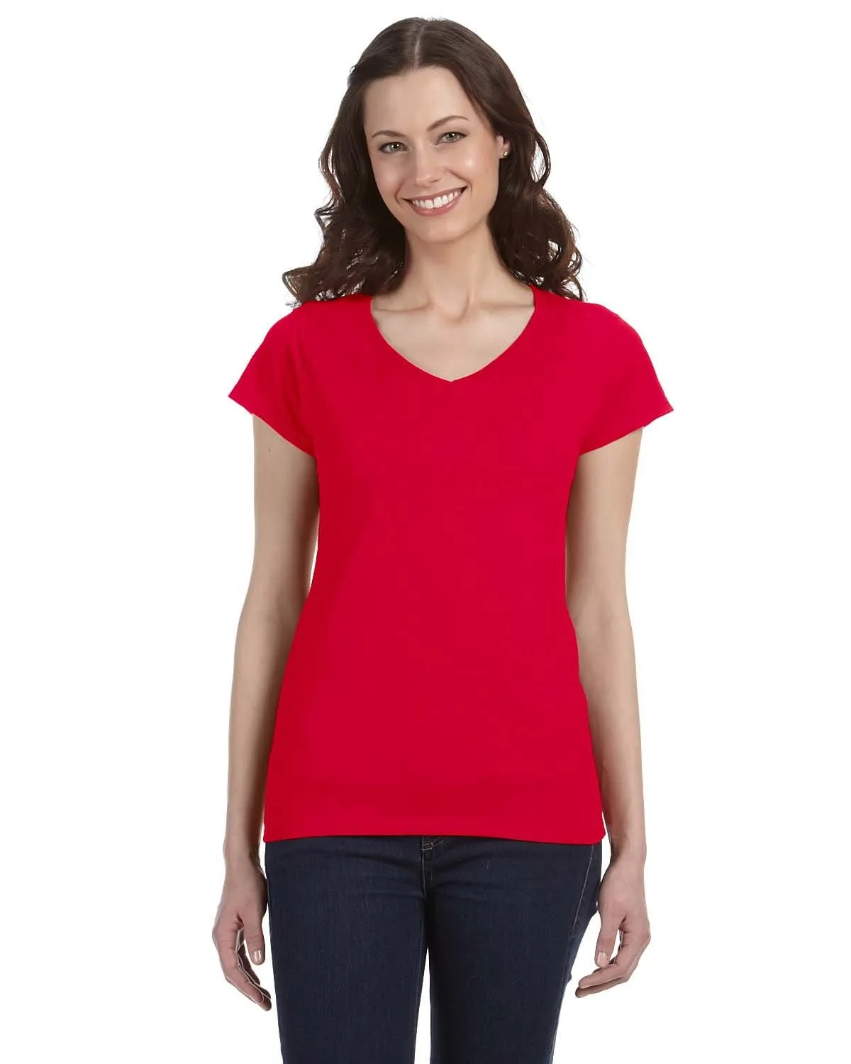 Gildan Ladies SoftStyle V-Neck T-Shirt