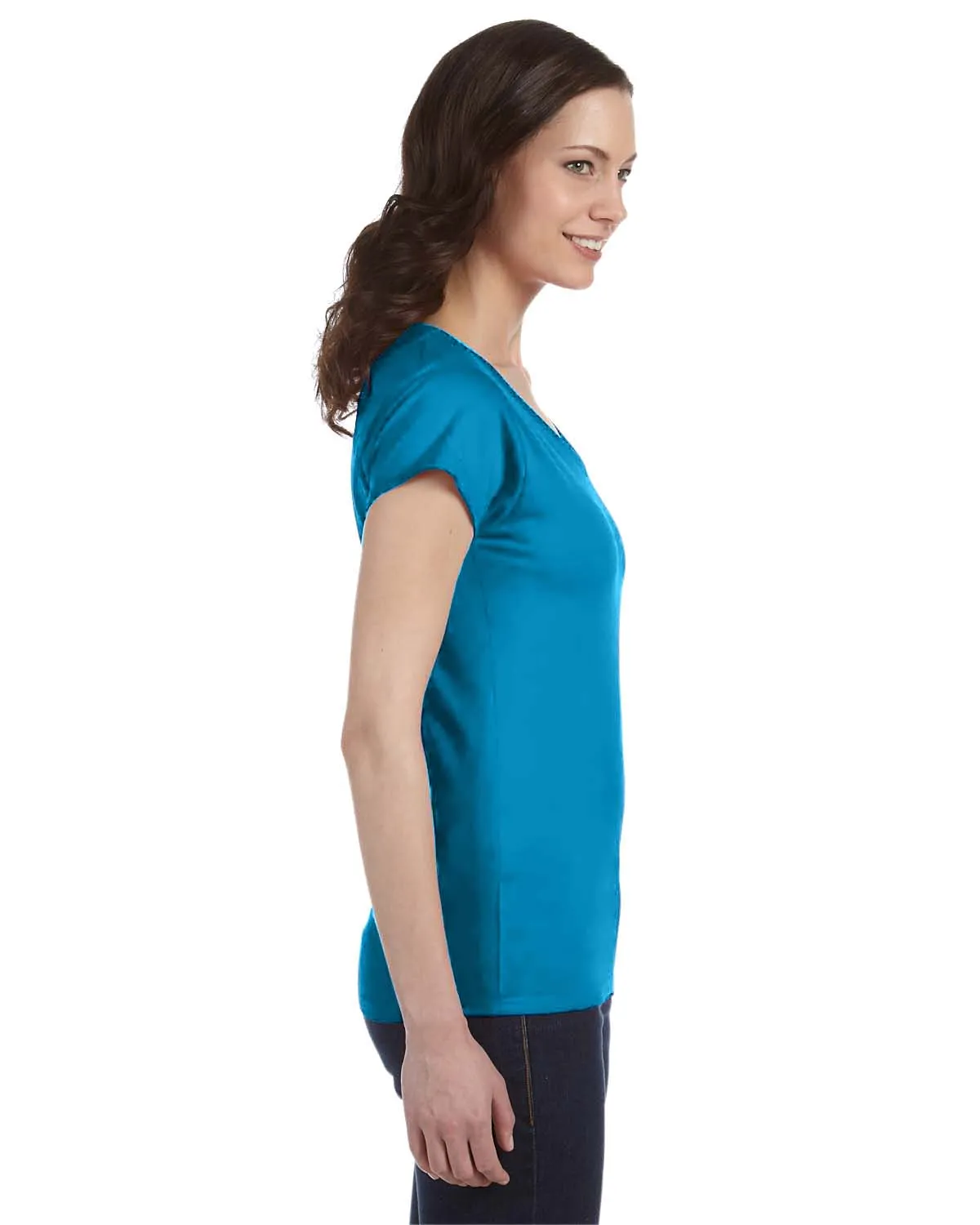 Gildan Ladies SoftStyle V-Neck T-Shirt