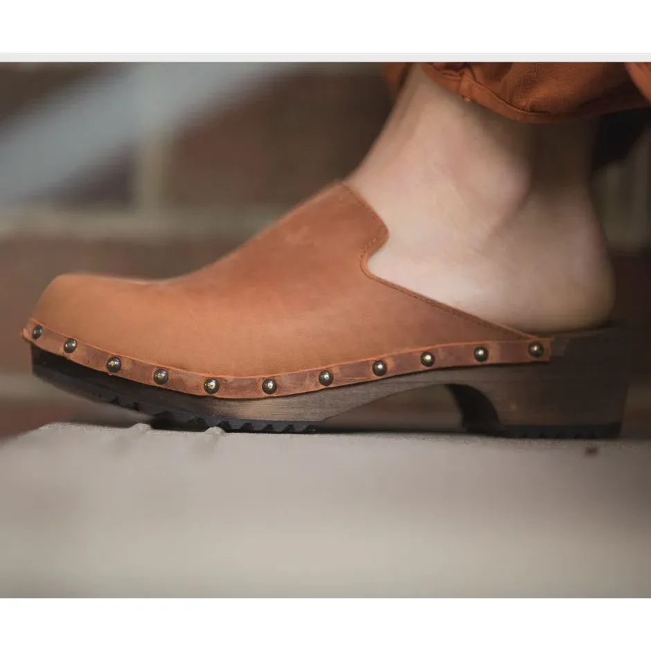 Gitte Aged Terracotta Clogs