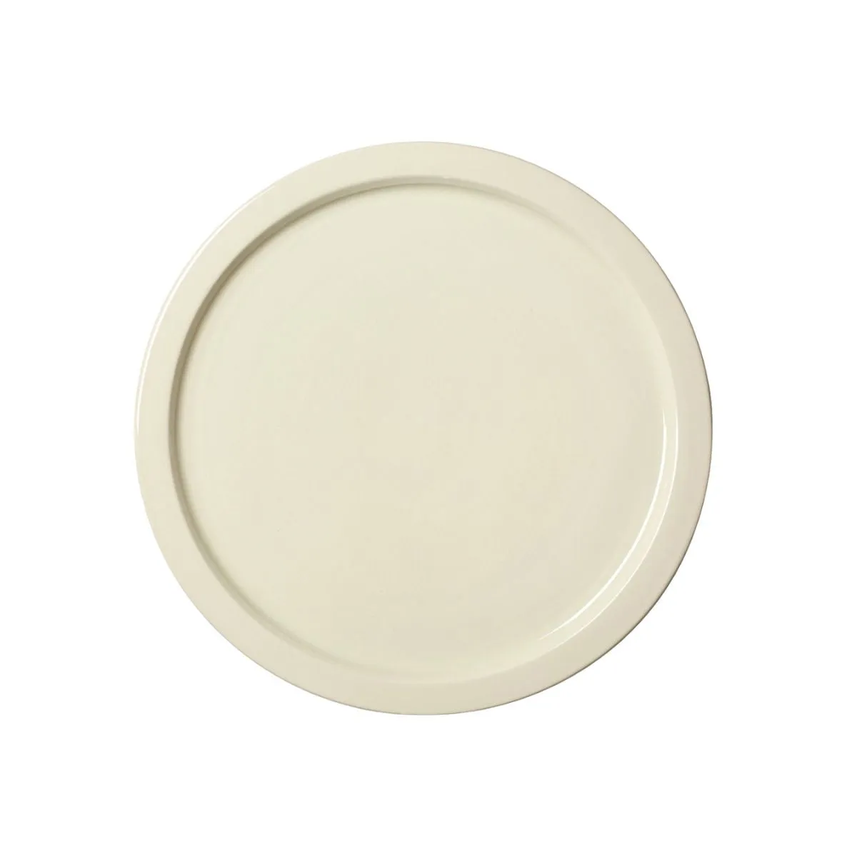Glazed White Creamware Dinner Plate