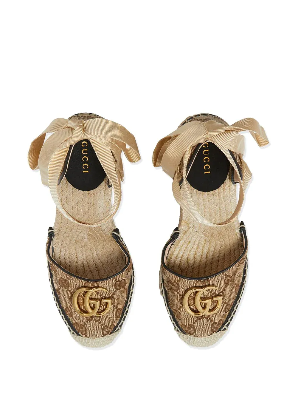 Gucci GG Logo Espadrille Wedges