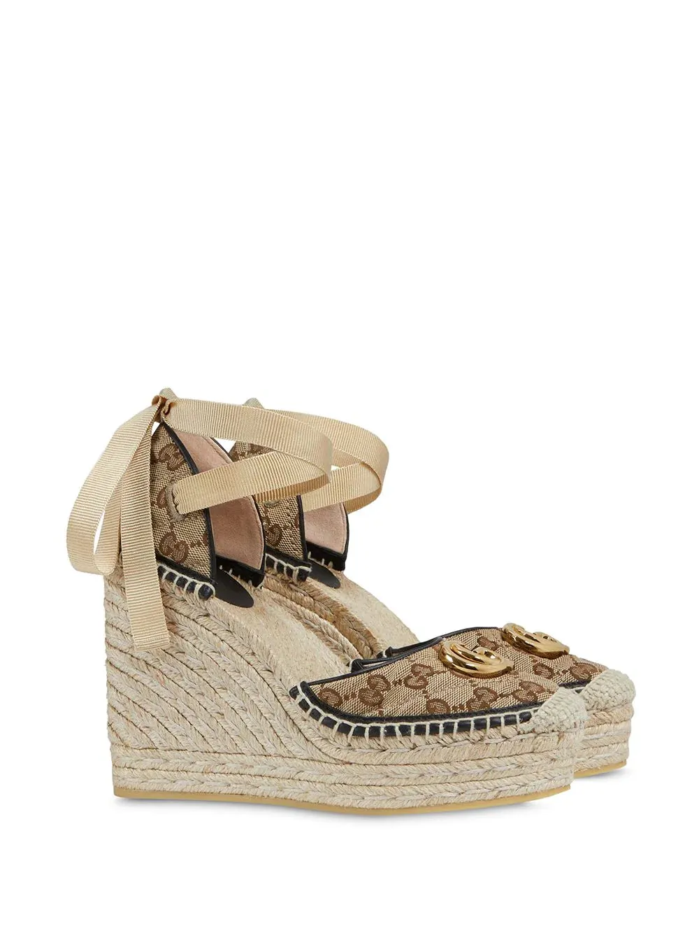 Gucci GG Logo Espadrille Wedges