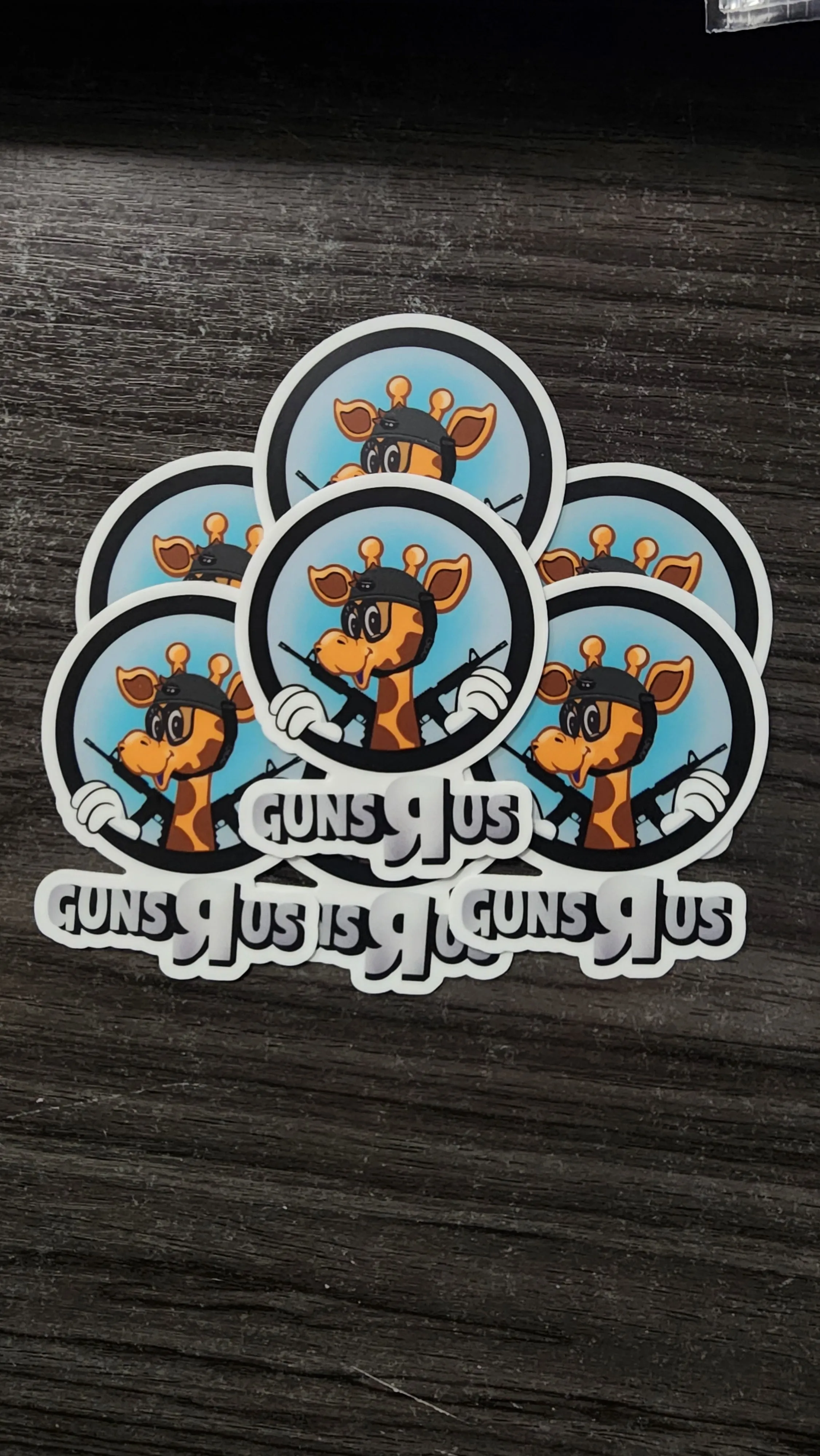 Guns-R-Us with Raffie Die-Cut Stickers