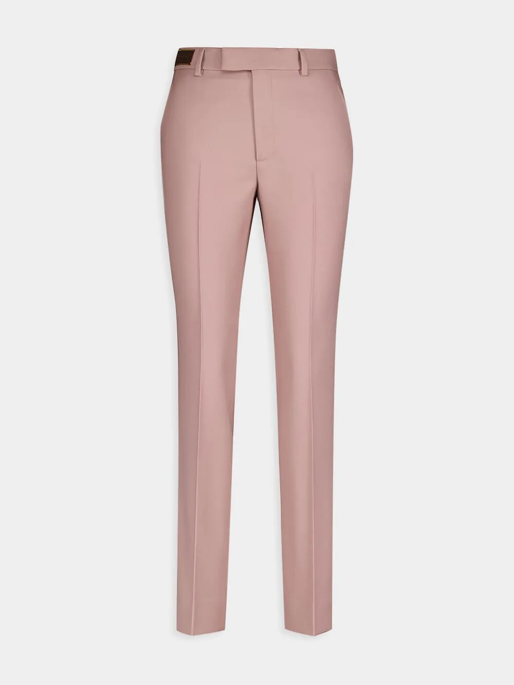 Horsebit-Label Wool Trousers
