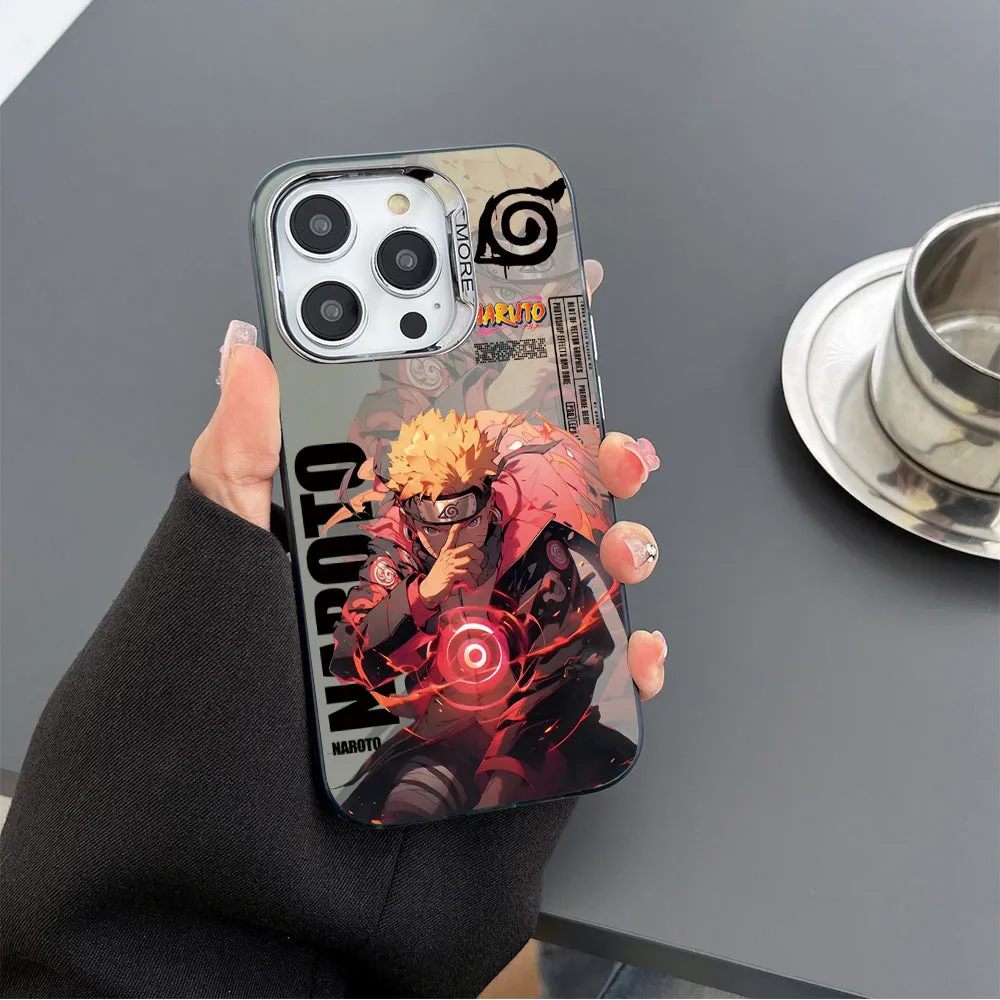 INSTOCK- Naruto hard shell color silver anime trendy brand