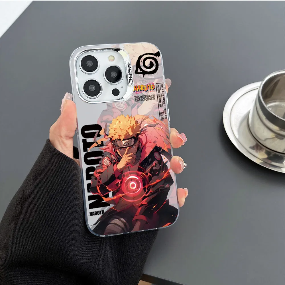 INSTOCK- Naruto hard shell color silver anime trendy brand