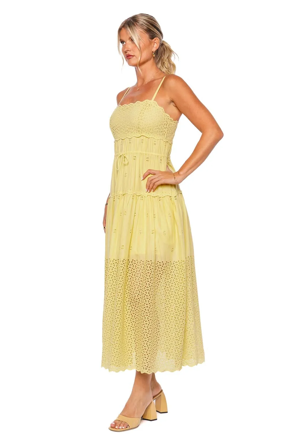 Isadore Chantilly Eyelet Maxi Dress