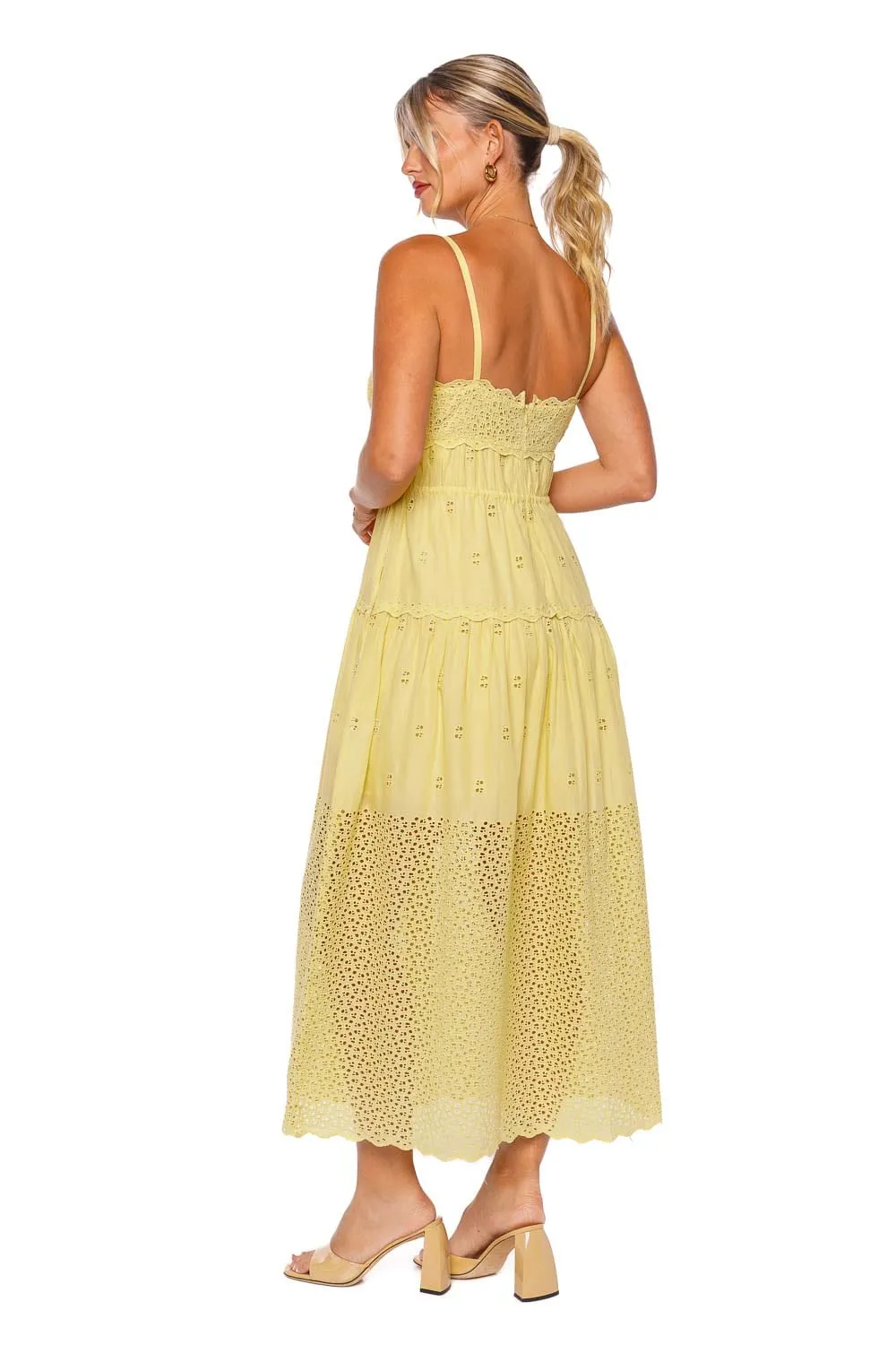 Isadore Chantilly Eyelet Maxi Dress