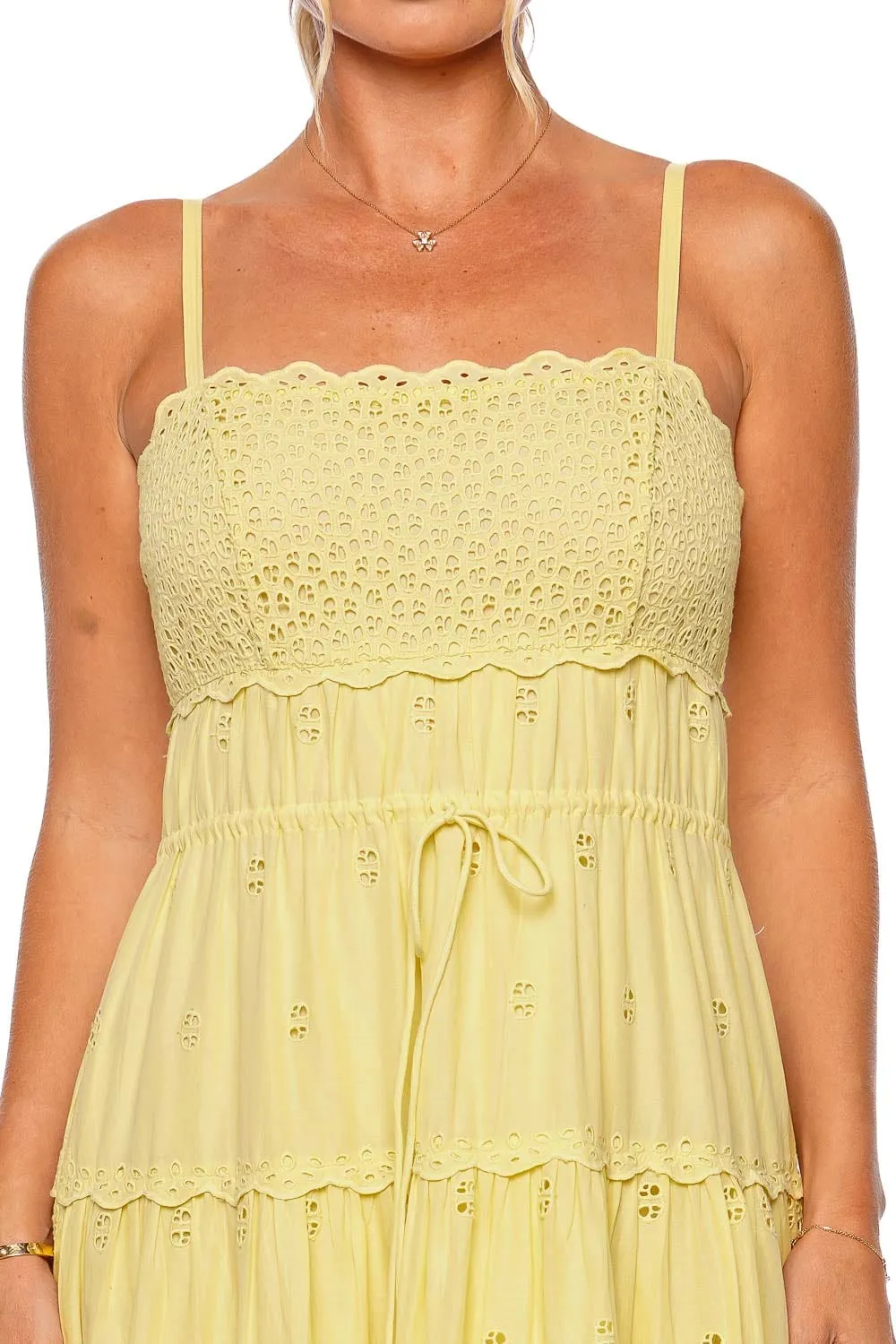 Isadore Chantilly Eyelet Maxi Dress