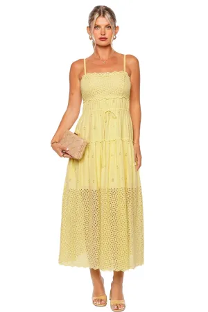 Isadore Chantilly Eyelet Maxi Dress