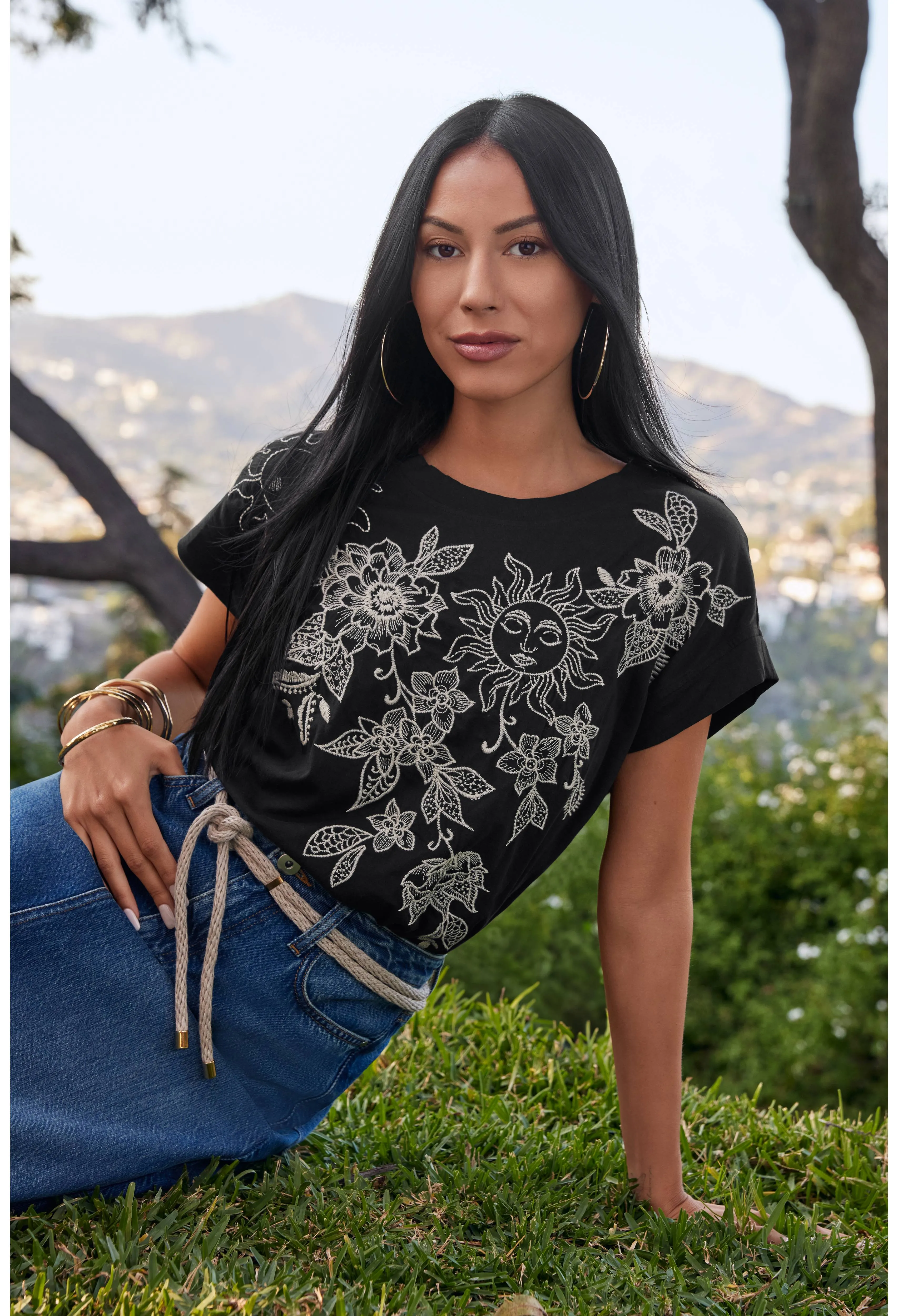 Johnny Was Addison Relaxed Tee